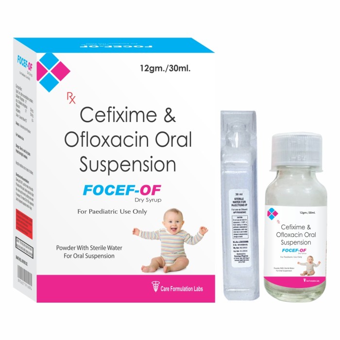 focef of dry syrup 30ml